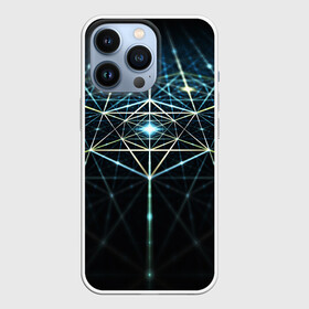 Чехол для iPhone 13 Pro с принтом CYBERWORLD ABSTRACT ,  |  | Тематика изображения на принте: abstract | abstraction | color | fractal | geometry | paitnt | polygon | polygonal | psy | абстракция | геометрия | краски | неоновые | полигоны | психоделика | фрактал