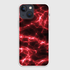 Чехол для iPhone 13 mini с принтом МОЛНИЯ РАЗРЯДЫ ,  |  | color | colour | electricity | glim | glow | light | lights | neon | power | shine | молния | напряжение | неоновый | разряд | стихия | ток | удар | электричество