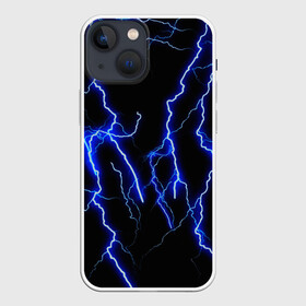 Чехол для iPhone 13 mini с принтом МОЛНИИ ,  |  | color | colour | electricity | glim | glow | light | lights | neon | power | shine | молния | напряжение | неоновый | разряд | стихия | ток | удар | электричество