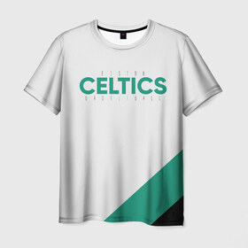 Мужская футболка 3D с принтом BOSTON CELTICS , 100% полиэфир | прямой крой, круглый вырез горловины, длина до линии бедер | Тематика изображения на принте: boston | boston seltics | irving | kyrie irving | бостон | бостон селтикс | ирвинг | кайри ирвинг | селтикс