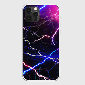 Чехол для iPhone 12 Pro Max с принтом НЕОНОВЫЕ МОЛНИИ , Силикон |  | color | colour | electricity | glim | glow | light | lights | neon | power | shine | молния | напряжение | неоновый | разряд | стихия | ток | удар | электричество