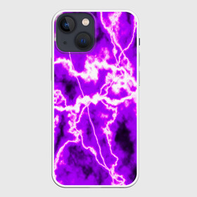 Чехол для iPhone 13 mini с принтом НЕОНОВАЯ СТИХИЯ ,  |  | color | colour | electricity | glim | glow | light | lights | neon | power | shine | молния | напряжение | неоновый | разряд | стихия | ток | удар | электричество