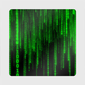 Магнит виниловый Квадрат с принтом Матрица код цифры программист , полимерный материал с магнитным слоем | размер 9*9 см, закругленные углы | Тематика изображения на принте: бинарный код | веб | вирус | всемирная паутина | двоичный код | зеленый | интернет | информация | кибер | код | кодер | кодирование | матрица | наука | олдскул | по | программирование
