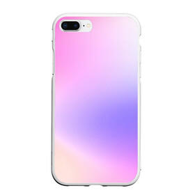 Чехол для iPhone 7Plus/8 Plus матовый с принтом светлый градиент розовый мода , Силикон | Область печати: задняя сторона чехла, без боковых панелей | без логотипов | градиент | желтый | краска | кремовый | легкий | мода | нежный | пастельный | переход | плавный | простой | розовый | светлый | сиреневый | тай дай | тайдай | фиолетовый
