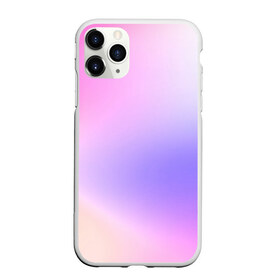 Чехол для iPhone 11 Pro Max матовый с принтом светлый градиент розовый мода , Силикон |  | без логотипов | градиент | желтый | краска | кремовый | легкий | мода | нежный | пастельный | переход | плавный | простой | розовый | светлый | сиреневый | тай дай | тайдай | фиолетовый