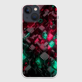 Чехол для iPhone 13 mini с принтом ABSTRACTION ,  |  | abstract | abstraction | color | fractal | geometry | paitnt | polygon | polygonal | psy | абстракция | геометрия | краски | неоновые | полигоны | психоделика | фрактал