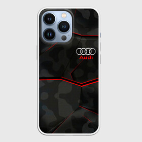 Чехол для iPhone 13 Pro с принтом AUDI. ,  |  | Тематика изображения на принте: abstract | audi | auto | brand | car | geometry | sport | texture | абстракция | авто | автомобильные | ауди | бренд | геометрия | классика | машины | модные | спорт | стиль | текстура