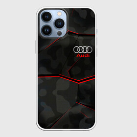 Чехол для iPhone 13 Pro Max с принтом AUDI. ,  |  | Тематика изображения на принте: abstract | audi | auto | brand | car | geometry | sport | texture | абстракция | авто | автомобильные | ауди | бренд | геометрия | классика | машины | модные | спорт | стиль | текстура