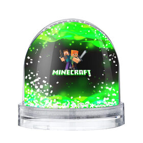 Снежный шар с принтом Minecraft 1 , Пластик | Изображение внутри шара печатается на глянцевой фотобумаге с двух сторон | dungeons | game | logo | minecraft | герои | грифер | детские | зомби | игра | игроман | компьютерные | лого | логотип | логотипигры | майнкрафт | мечи | мобы | огонь | персонажи | песочница | подземелья | симулятор