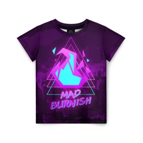 Детская футболка 3D с принтом PROMARE MAD BURNISH , 100% гипоаллергенный полиэфир | прямой крой, круглый вырез горловины, длина до линии бедер, чуть спущенное плечо, ткань немного тянется | anime | fdpp | fire rеscue | mad burnish | promare | аниме | гало | лио | опалённые | промар