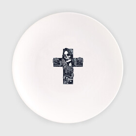 Тарелка с принтом Крест с девушкой (с черепом) , фарфор | диаметр - 210 мм
диаметр для нанесения принта - 120 мм | волосы | дама | девушка | корона | кости | крест | пиковая | праздник | розы | череп