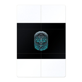 Магнитный плакат 2Х3 с принтом Баба-Яга (Ведьма) , Полимерный материал с магнитным слоем | 6 деталей размером 9*9 см | бабаяга | ведьма | зубы | клыки | когти | лес | маска | старушка | страшные | ужас | ханье | ханья