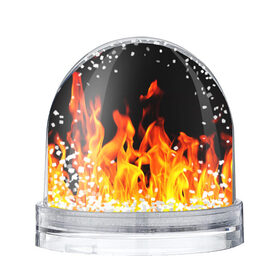 Снежный шар с принтом ОГНЕННЫЙ , Пластик | Изображение внутри шара печатается на глянцевой фотобумаге с двух сторон | fire | в огне | взрыв | огненный | огонь | пожар | текстура