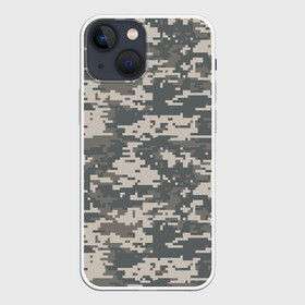 Чехол для iPhone 13 mini с принтом Цифровой камуфляж ,  |  | camo | camouflage | digital | military | pixel | армия | битва | военный | война | войска | войсковой | городской | для пустыни | камуфляж | милитари | нато | натовский | пиксели | пиксельный | пустынный | страйкболл