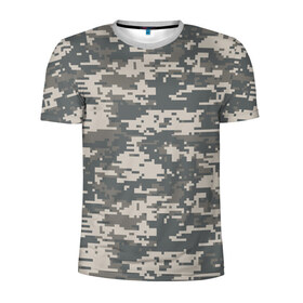 Мужская футболка 3D спортивная с принтом Цифровой камуфляж , 100% полиэстер с улучшенными характеристиками | приталенный силуэт, круглая горловина, широкие плечи, сужается к линии бедра | camo | camouflage | digital | military | pixel | армия | битва | военный | война | войска | войсковой | городской | для пустыни | камуфляж | милитари | нато | натовский | пиксели | пиксельный | пустынный | страйкболл