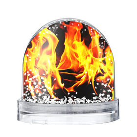 Снежный шар с принтом В ОГНЕ , Пластик | Изображение внутри шара печатается на глянцевой фотобумаге с двух сторон | fire | в огне | взрыв | огненный | огонь | пожар | текстура