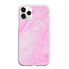 Чехол для iPhone 11 Pro Max матовый с принтом розовые разводы краска зефир , Силикон |  | абстракция | зефир | краска. разводы | нежный | повседневный | простой | светлый