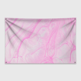 Флаг-баннер с принтом розовые разводы краска зефир , 100% полиэстер | размер 67 х 109 см, плотность ткани — 95 г/м2; по краям флага есть четыре люверса для крепления | абстракция | зефир | краска. разводы | нежный | повседневный | простой | светлый