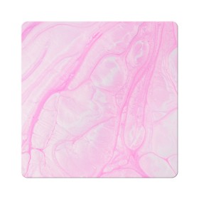 Магнит виниловый Квадрат с принтом розовые разводы краска зефир , полимерный материал с магнитным слоем | размер 9*9 см, закругленные углы | абстракция | зефир | краска. разводы | нежный | повседневный | простой | светлый