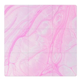 Магнитный плакат 3Х3 с принтом розовые разводы краска зефир , Полимерный материал с магнитным слоем | 9 деталей размером 9*9 см | абстракция | зефир | краска. разводы | нежный | повседневный | простой | светлый