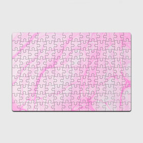 Пазл магнитный 126 элементов с принтом розовые разводы краска зефир , полимерный материал с магнитным слоем | 126 деталей, размер изделия —  180*270 мм | абстракция | зефир | краска. разводы | нежный | повседневный | простой | светлый