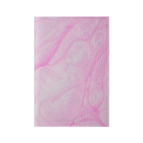 Обложка для паспорта матовая кожа с принтом розовые разводы краска зефир , натуральная матовая кожа | размер 19,3 х 13,7 см; прозрачные пластиковые крепления | абстракция | зефир | краска. разводы | нежный | повседневный | простой | светлый