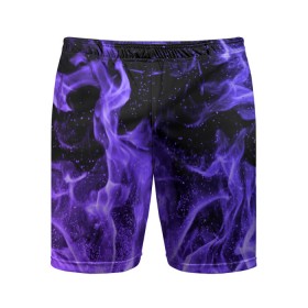 Мужские шорты спортивные с принтом ОГОНЬ НЕОН ,  |  | абстракция | горит | неон | неоновый | огонь | пламя | пожар | синий | текстура | фиолетовый | яркий