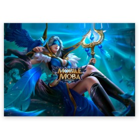 Поздравительная открытка с принтом mobile legends , 100% бумага | плотность бумаги 280 г/м2, матовая, на обратной стороне линовка и место для марки
 | Тематика изображения на принте: 5v5 | dota | game | heroes | legends | moba | mobile | mobile legends | mobile moba | pubg | pvp | герои | дети | для женщин | для мужчин | дота | игра | легенда | моба | мобла