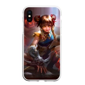 Чехол для iPhone XS Max матовый с принтом mobile legends , Силикон | Область печати: задняя сторона чехла, без боковых панелей | 5v5 | dota | game | heroes | legends | moba | mobile | mobile legends | mobile moba | pubg | pvp | герои | дети | для женщин | для мужчин | дота | игра | легенда | моба | мобла