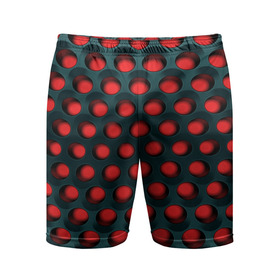 Мужские шорты спортивные с принтом Раскалённый красный 3Д ,  |  | Тематика изображения на принте: горошек | железо | жесть | излучение | иллюзия | круги | лампочки | металл | оболочка | объём | сияние | соты | сталь | фонари | шарики | шары