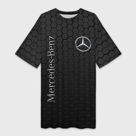 Платье-футболка 3D с принтом MERCEDES BENZ ,  |  | amg | auto | brabus | carbon | mercedes | sport | авто | автомобиль | автомобильные | амг | брабус | бренд | карбон | марка | машины | мерседес | спорт
