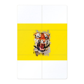 Магнитный плакат 2Х3 с принтом Оскал тигра , Полимерный материал с магнитным слоем | 6 деталей размером 9*9 см | Тематика изображения на принте: барс | волк | детёныш | джунгли | енот | животное | зубр | кот | лев | леопард | львица | медведь | охотник | пасть | полосы | пятнистая | рык | рычание | тигр | тигрица | хозяин | царьзверей | шерсть