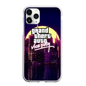 Чехол для iPhone 11 Pro Max матовый с принтом GTA Vice city , Силикон |  | 