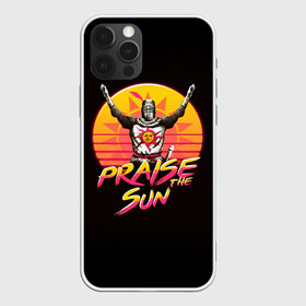 Чехол для iPhone 12 Pro Max с принтом PRAISE THE SUN , Силикон |  | dark | dark souls | demon souls | knight | praise the sun | дарк соулс | демон соулс | игры | рыцарь | темные души | тьма