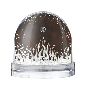 Снежный шар с принтом cs:go - Оксидное пламя , Пластик | Изображение внутри шара печатается на глянцевой фотобумаге с двух сторон | blaze | csgo | oxide | игра | контра | контрстрайк | кс | ксго | огонь | оксидное | пламя | скины | страйк