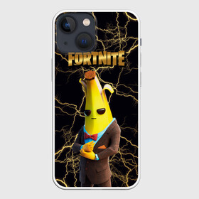 Чехол для iPhone 13 mini с принтом Peely Fortnite ,  |  | banan | banana | banana peely | chapter 2 | fortnite | fortnite 2 | fortnitemare | peely | peely fortnite | банан | банан из фортнайт | лого фортнайт | пиили | пилли | фортнайт | фортнайт 2 | фортнайт вторая глава | фортнайт глава 2