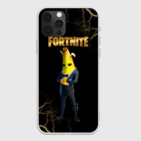 Чехол для iPhone 12 Pro Max с принтом Peely Fortnite , Силикон |  | banan | banana | banana peely | chapter 2 | fortnite | fortnite 2 | fortnitemare | peely | peely fortnite | банан | банан из фортнайт | лого фортнайт | пиили | пилли | фортнайт | фортнайт 2 | фортнайт вторая глава | фортнайт глава 2