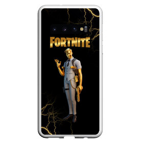 Чехол для Samsung Galaxy S10 с принтом Gold Midas Fortnite 2 , Силикон | Область печати: задняя сторона чехла, без боковых панелей | chapter 2 | fortnite | fortnite 2 | gold midas | gold midas fortnite | gold midas fortnite 2 | midas | season 2 | золотой | золотой мидас | лого фортнайт | мидас | сезон 2 | фортнайт | фортнайт 2 | фортнайт вторая глава | фортнайт глава 2