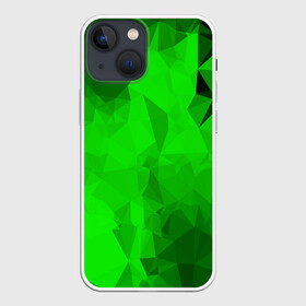 Чехол для iPhone 13 mini с принтом GREEN ,  |  | abstract | abstraction | color | fractal | geometry | paitnt | polygon | polygonal | psy | абстракция | геометрия | краски | неоновые | полигоны | психоделика | фрактал