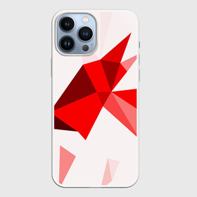 Чехол для iPhone 13 Pro Max с принтом GEOMETRY RED ,  |  | Тематика изображения на принте: abstract | abstraction | color | fractal | geometry | paitnt | polygon | polygonal | psy | абстракция | геометрия | краски | неоновые | полигоны | психоделика | фрактал