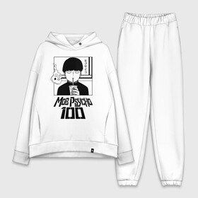 Женский костюм хлопок Oversize с принтом МОБ ПСИХО 100 ,  |  | mob psycho 100 | аниме | манга | моб | моб психо 100 | сигэо кагэяма