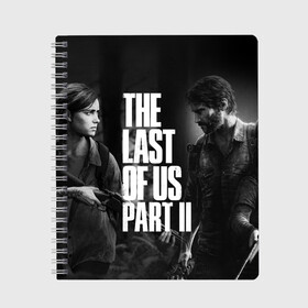 Тетрадь с принтом THE LAST OF US 2 , 100% бумага | 48 листов, плотность листов — 60 г/м2, плотность картонной обложки — 250 г/м2. Листы скреплены сбоку удобной пружинной спиралью. Уголки страниц и обложки скругленные. Цвет линий — светло-серый
 | cicadas | fireflies | naughty dog | the last of us | the last of us part 2 | tlou | tlou2 | джоэл | ласт оф ас | последние из нас | цикады | элли