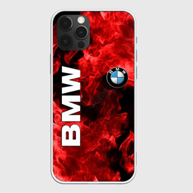 Чехол для iPhone 12 Pro Max с принтом BMW FIRE , Силикон |  | bmw | авто | автомобиль | бмв | логотип | марка | машина | надпись | огонь | текстура