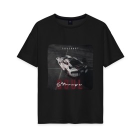 Женская футболка хлопок Oversize с принтом SportCar , 100% хлопок | свободный крой, круглый ворот, спущенный рукав, длина до линии бедер
 | car | coverart | road | soul | speed | sport | дорога | машина | скорость | спорт | спорткар
