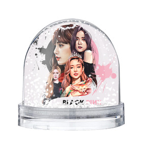 Снежный шар с принтом blackpink , Пластик | Изображение внутри шара печатается на глянцевой фотобумаге с двух сторон | black  pink | blackpink | jennie | jisoo | k pop | lalisa | группа | к поп | корейская группа | розовый | черный