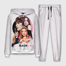 Женский костюм 3D (с толстовкой) с принтом blackpink ,  |  | black  pink | blackpink | jennie | jisoo | k pop | lalisa | группа | к поп | корейская группа | розовый | черный