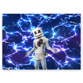 Поздравительная открытка с принтом FORTNITE x MARSHMELLO , 100% бумага | плотность бумаги 280 г/м2, матовая, на обратной стороне линовка и место для марки
 | Тематика изображения на принте: deadmau5 | fortnite | fortnite 2 | fortnite x маршмелло | ikonik | marshmello | ninja | ninja streamer | raven | travis scott | ворон | иконик | ниндзя | пили | рейвен | трэвис скотт | фортнайт