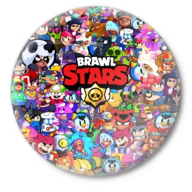 Значок с принтом BRAWL STARS ВСЕ ПЕРСОНАЖИ ,  металл | круглая форма, металлическая застежка в виде булавки | Тематика изображения на принте: 8 bit | 8bit virus | bibi | brawl stars | brock | bull | crow | dinomike | el primo | leon | mobile game | mr.p | nita | poko | ricochet | stars | tara | бравл старс | ворон | леон | мобильные игры