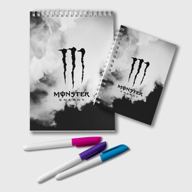 Блокнот с принтом MONSTER ENERGY , 100% бумага | 48 листов, плотность листов — 60 г/м2, плотность картонной обложки — 250 г/м2. Листы скреплены удобной пружинной спиралью. Цвет линий — светло-серый
 | adrenalin | energy monster | monster | monster energy | monstr | sport | адреналин | монстер | монстр | напиток | спорт | энергетик