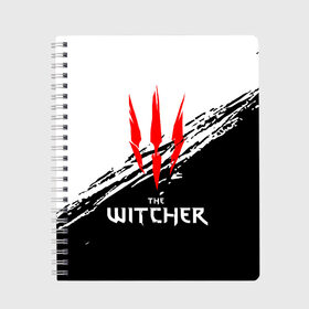 Тетрадь с принтом The Witcher , 100% бумага | 48 листов, плотность листов — 60 г/м2, плотность картонной обложки — 250 г/м2. Листы скреплены сбоку удобной пружинной спиралью. Уголки страниц и обложки скругленные. Цвет линий — светло-серый
 | netflix | the witcher | американский сериал | ве витчер | ведьмак | геральт | игра | кино | нетфликс | популярные иллюстрации | сериал | сериалы | фильмы | фэнтези